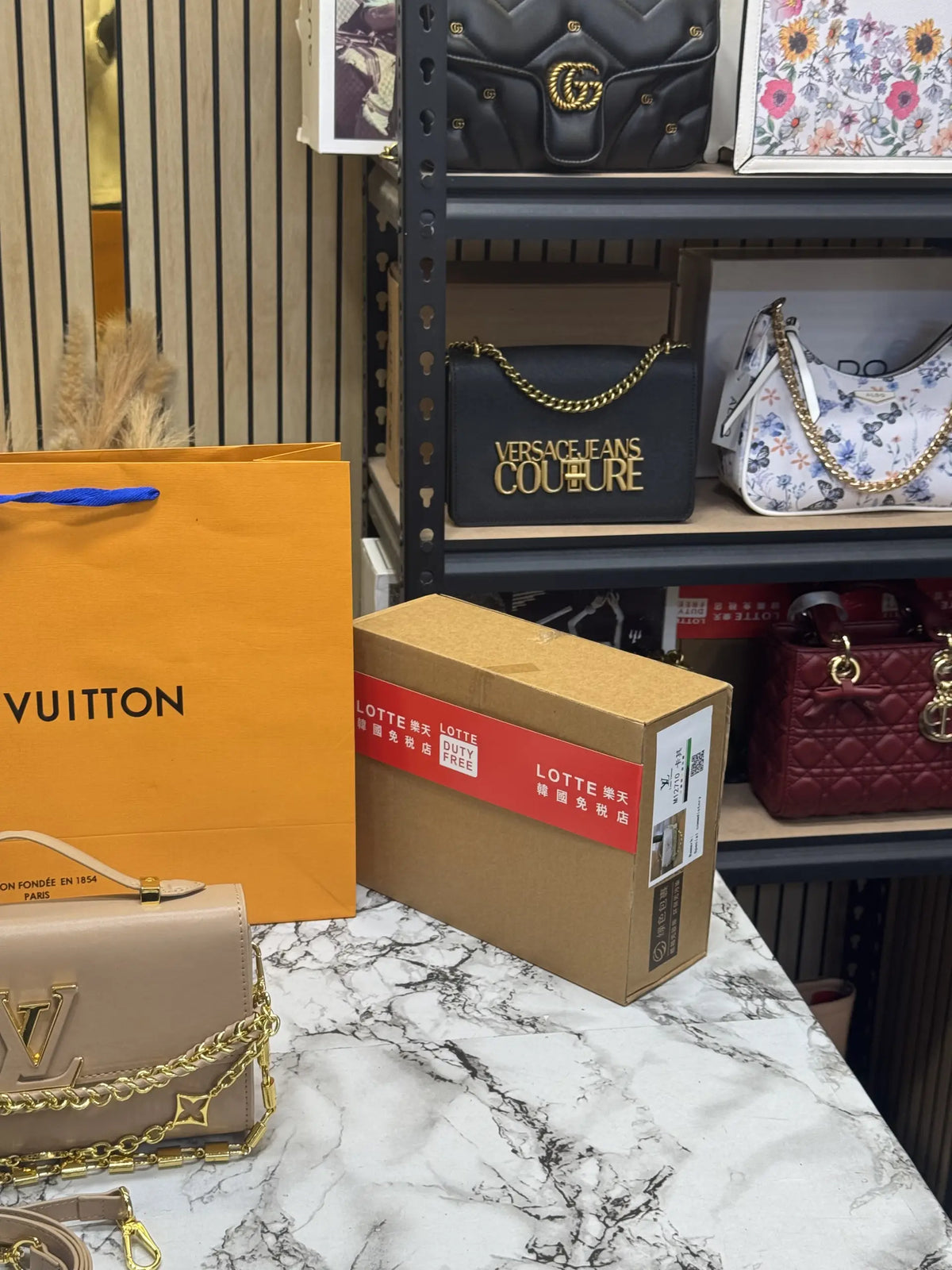 Louis Vuitton Capucines Side Trunk MM  Beige M12710