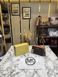 Michael Kors Jet Set Medium Logo Camera Bag Coffee Brown With Box  Dust Bag 60688