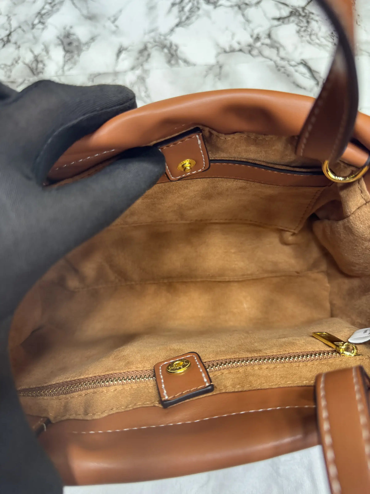 Celine Cabas Cuir Triomphe Bag With OG Box And Dust Bag - Brown