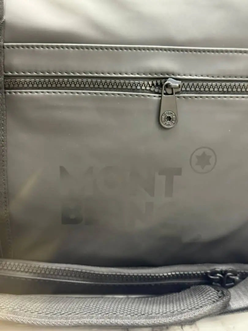 Mont Blanc Urban Travel Duffle Bag With Detachable Shoulder Strap M16007 Black