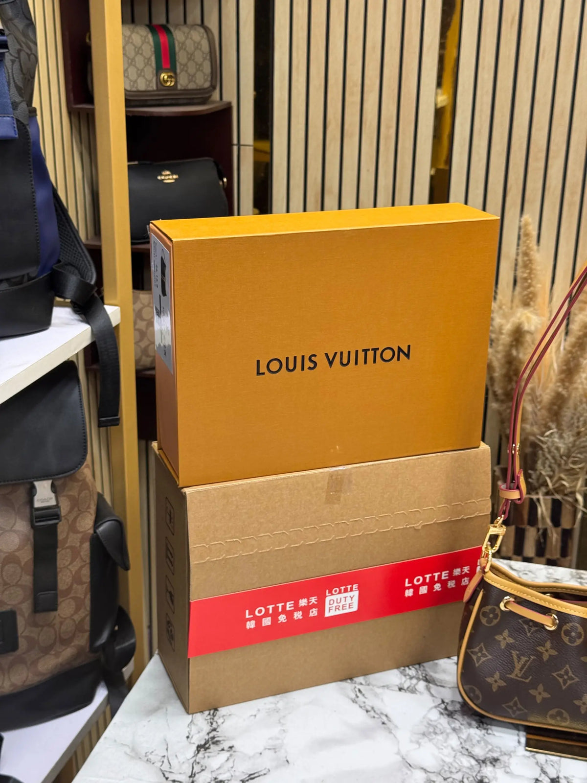Louis Vuitton Monogram Croissant PM Shoulder Bag With OG Double Box And Carry Bag - Dark Brown M29537