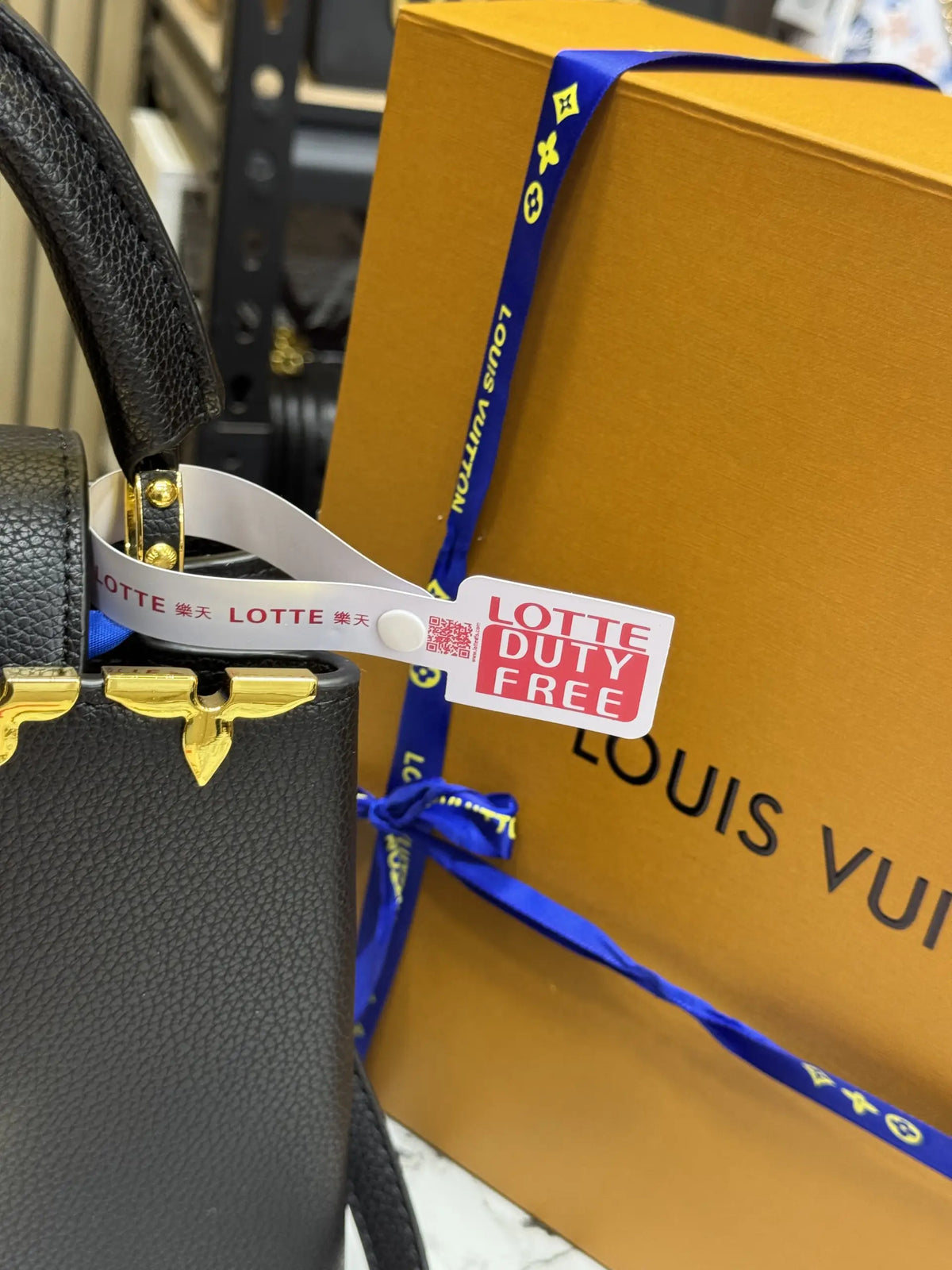 Louis Vuitton Capucines BB Black With Double Box Bill And Dust Bag LOTTE QUALITY
