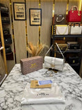 COACH GEORGIE SHOULDER BAG IN COLORBLOCK SIGNATURE CANVAS WITH RIVETS  OG BOX AND DUST BAG INCLUDING CARRY BAG  FULL WHITE