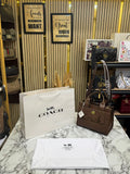 COACH CARGO TOTE IN CANVAS WITH DUST BAG AND CARRY BAG COFFEE 3750