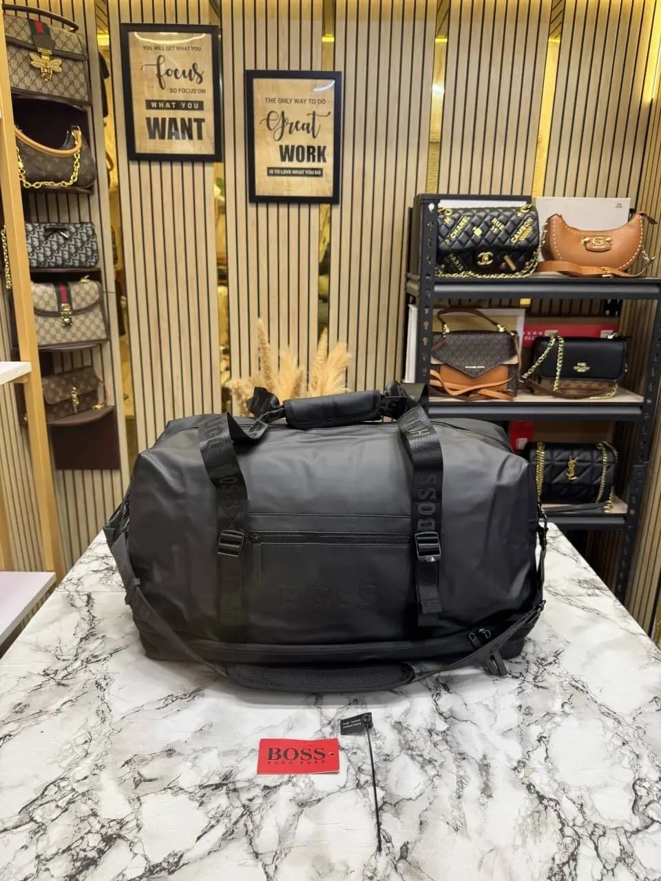 Hugo Boss Travel Duffle Bag Black Limited Edition BS16007-C
