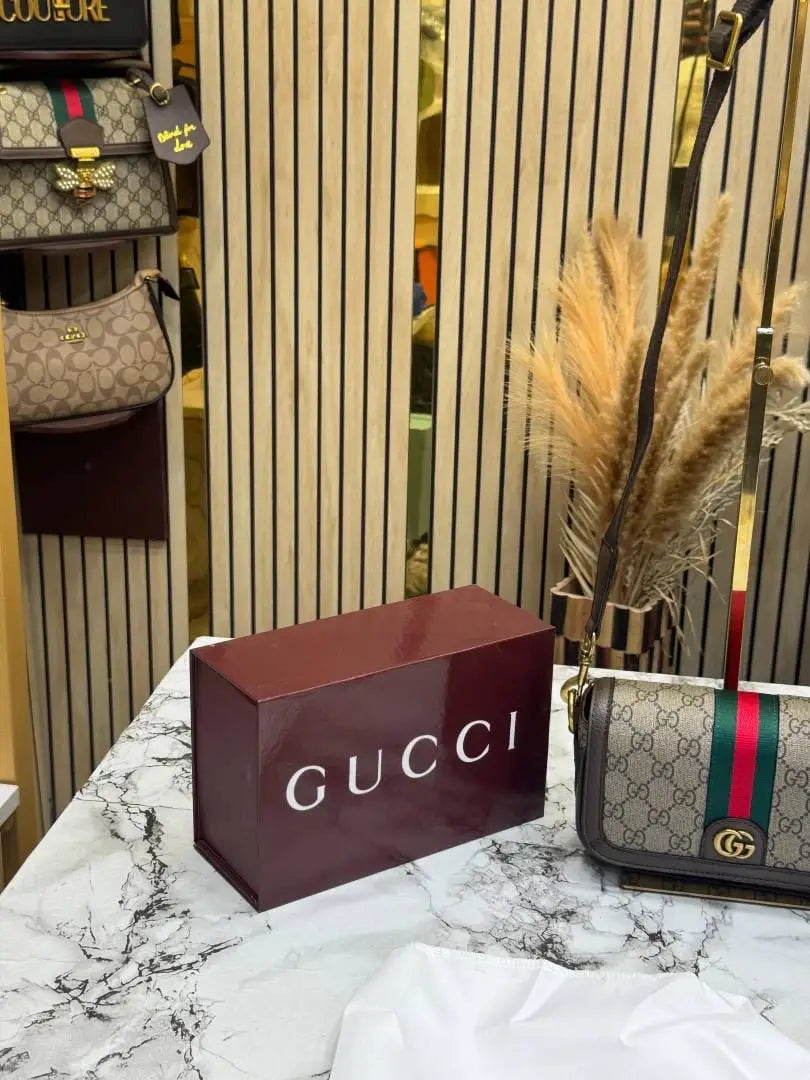 Gucci GG Supreme Ophidia Canvas Shoulder Bag With Double Box Packaging 795466