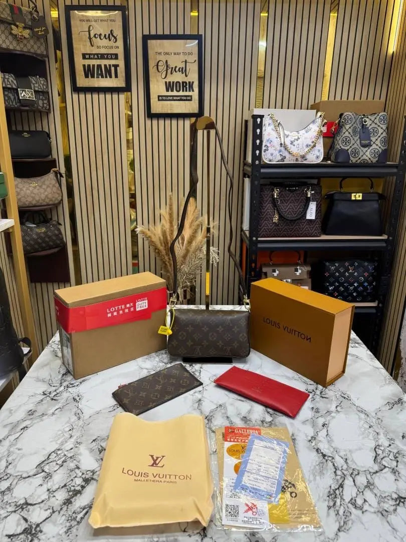 Louis Vuitton Pochette Felicie Three In One With Double Box And Dust Bag