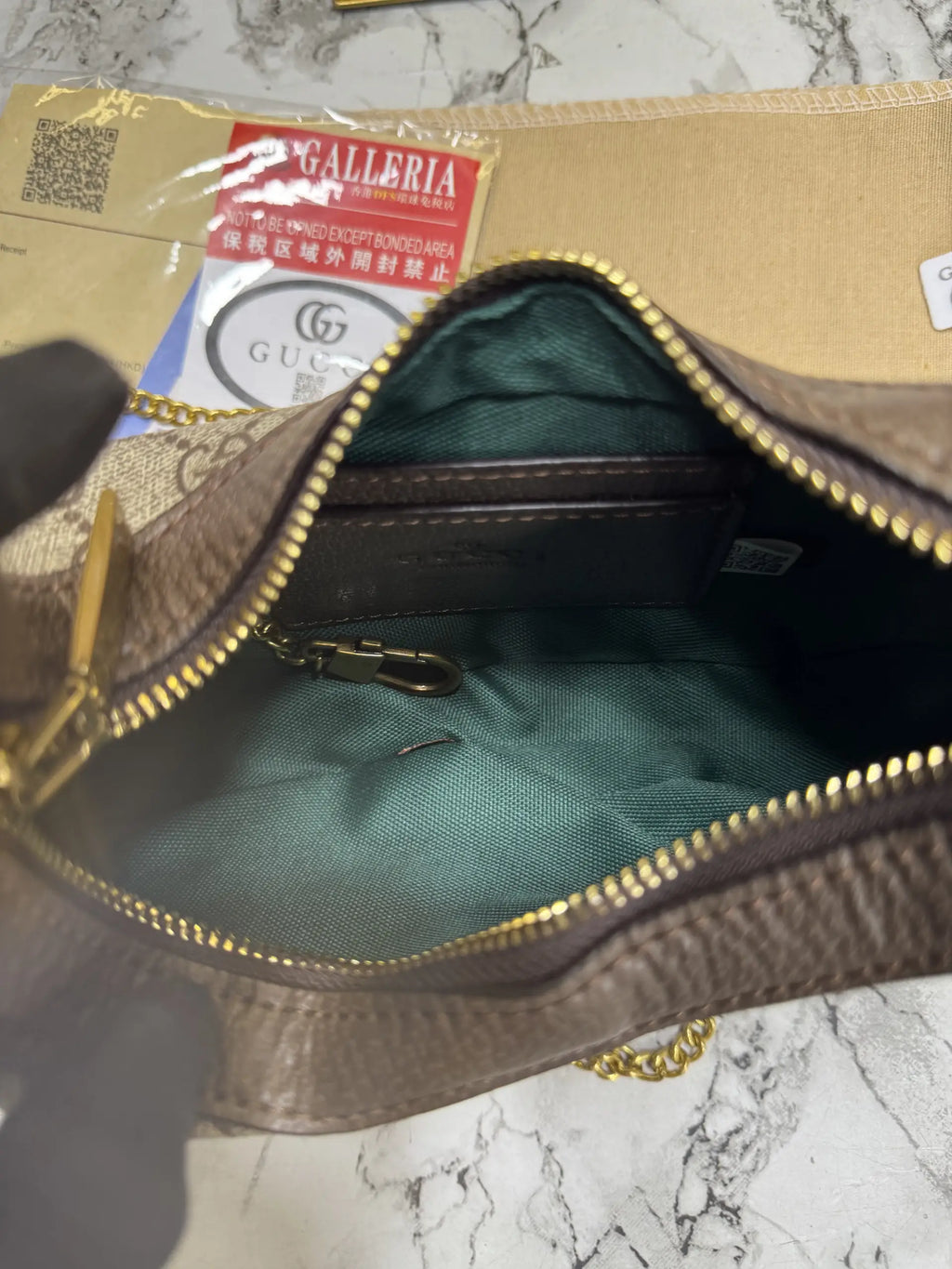 Gucci Ophidia Small Shoulder Bag Beige Brown With Double Box And Dust Bag 838463