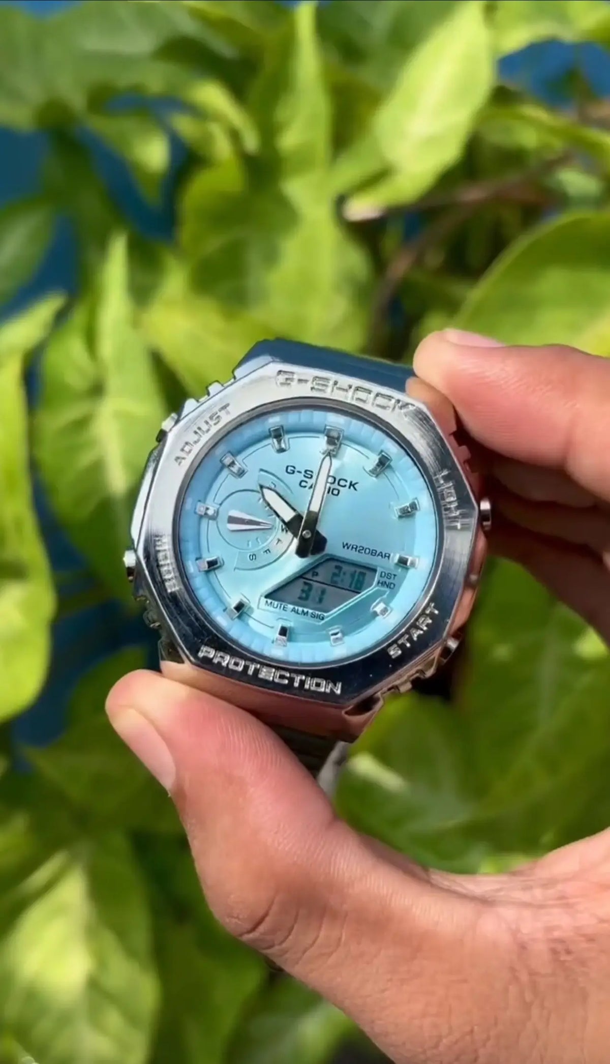 G-Shock Gm2100 D tiffany blue dail with original box